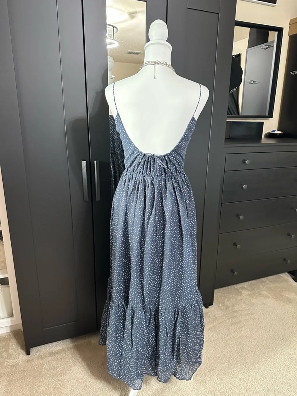Abercrombie & Fitch Polka Dot Maxi Dress S